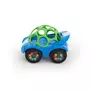 Masinuta de curse, Oball, Rattle&Roll, Cu sunete, 3+ luni, Albastru/Verde - 2