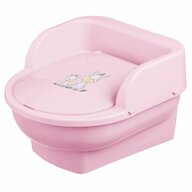 Maltex baby - Olita copii, mini toaleta, recipient detasabil, Zebra Light Pink, 
