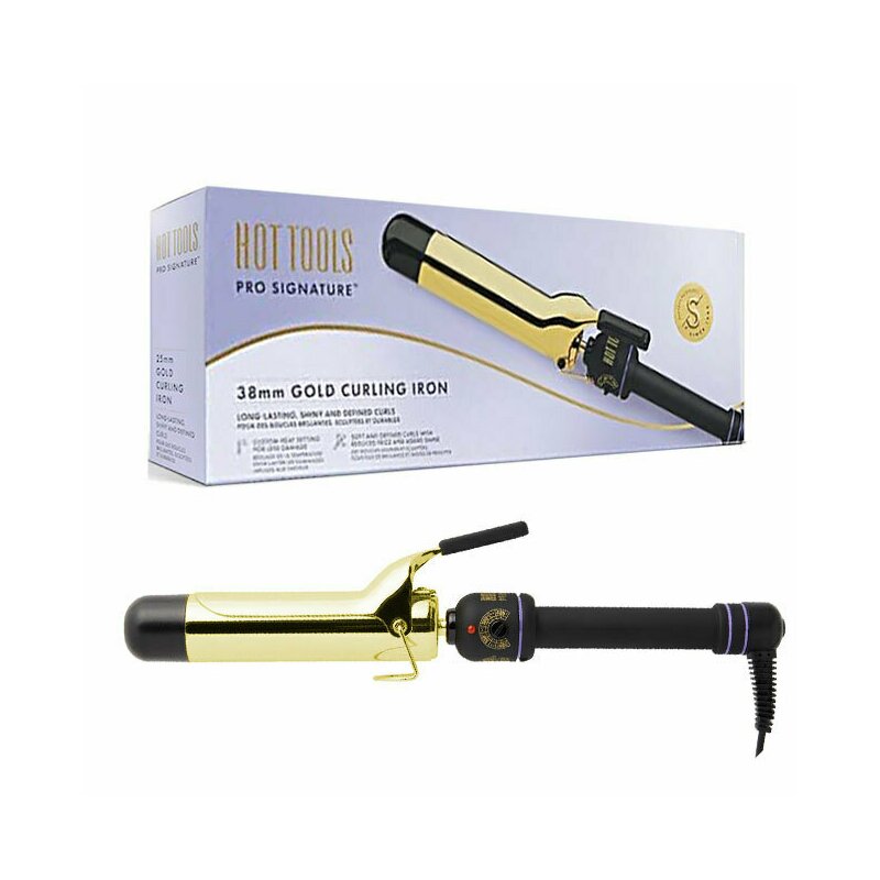 Hot tools - ondulator gold curling, 38 mm, placat cu aur, pro signature, htir1577uke