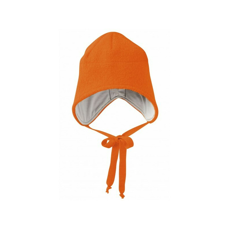 Orange 2 - Caciula din lana merino tumble/boiled - Disana