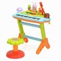 Jucarii bebe - Hola - Orga Orchestra animalutelor , Cu scaunel, Multicolor - 7