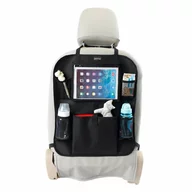 Organizator auto, Bebe Stars, Cu suport pentru tableta, Cu multiple buzunare, Black