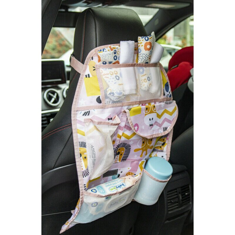 Organizator BabyJem pentru scaun auto Jungle (Culoare: Roz)