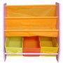 Cutie depozitare jucarii, Style, Organizator cArti, si jucarii cu cadru din lemn Pink Crayon - 2