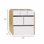 Organizator din material reciclat pentru jucarii, Cream, 3 Sprouts - 4