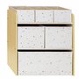 Organizator din material reciclat pentru jucarii, Terrazzo Pink, 3 Sprouts - 1