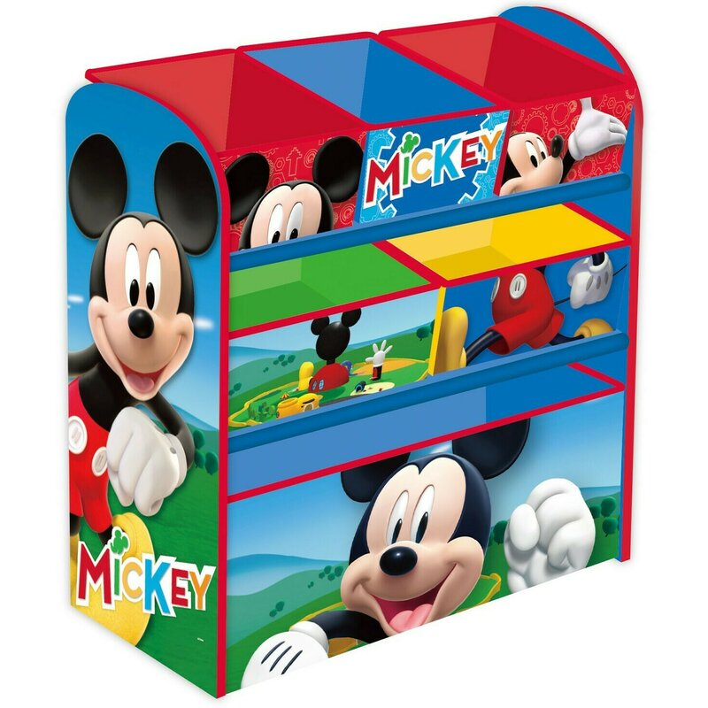 Organizator jucarii cu cadru din lemn Mickey Mouse Clubhouse