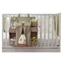 Organizator pentru patut, Bebe Stars, Cu 7 buzunare de depozitare, Cu 1 buzunar mare care se inchide cu fermoar, Usor de agatat datorita curelelor, Conform cu EN1130, Beige - 4