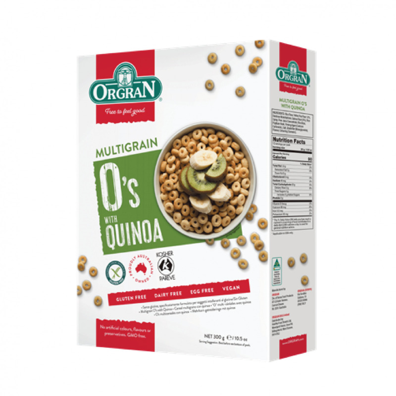 Cerculete multicereale cu quinoa fara gluten Orgran - 300 g.