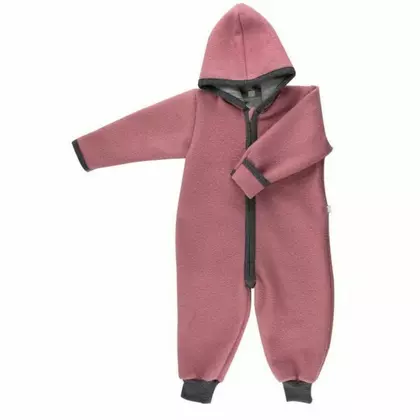 Rosa 86/92 - Overall din lana merinos organica - tumble/boiled wool - Iobio