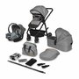 Pachet complet pentru primele zile, Carucior 3 in 1, Lionelo, Bianka, Transformabil, Cu landou, salteluta moale, geanta pentru parinti + Patut co-sleeper, Lionelo, Aurora, 3 in 1, Cu saltea si geanta transport, Gri - 20