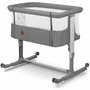 Pachet complet pentru primele zile, Carucior 3 in 1, Lionelo, Bianka, Transformabil, Cu landou, salteluta moale, geanta pentru parinti + Patut co-sleeper, Lionelo, Aurora, 3 in 1, Cu saltea si geanta transport, Gri - 4