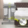 Pachet complet pentru primele zile, Carucior 3 in 1, Lionelo, Bianka, Transformabil, Cu landou, salteluta moale, geanta pentru parinti + Patut co-sleeper, Lionelo, Aurora, 3 in 1, Cu saltea si geanta transport, Gri - 44