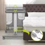 Pachet complet pentru primele zile, Carucior 3 in 1, Lionelo, Bianka, Transformabil, Cu landou, salteluta moale, geanta pentru parinti + Patut co-sleeper, Lionelo, Aurora, 3 in 1, Cu saltea si geanta transport, Gri - 24