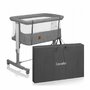 Pachet complet pentru primele zile, Carucior 3 in 1, Lionelo, Bianka, Transformabil, Cu landou, salteluta moale, geanta pentru parinti + Patut co-sleeper, Lionelo, Aurora, 3 in 1, Cu saltea si geanta transport, Gri - 46