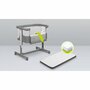 Pachet complet pentru primele zile, Carucior 3 in 1, Lionelo, Bianka, Transformabil, Cu landou, salteluta moale, geanta pentru parinti + Patut co-sleeper, Lionelo, Aurora, 3 in 1, Cu saltea si geanta transport, Gri - 48