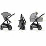 Pachet complet pentru primele zile, Carucior 3 in 1, Lionelo, Bianka, Transformabil, Cu landou, salteluta moale, geanta pentru parinti + Patut co-sleeper, Lionelo, Aurora, 3 in 1, Cu saltea si geanta transport, Gri - 51