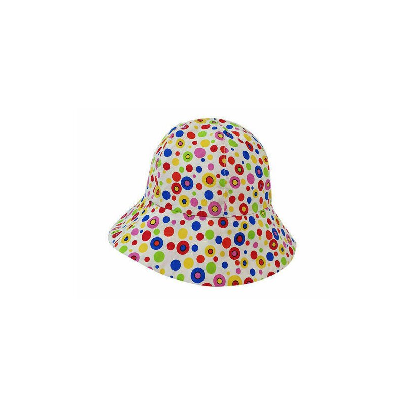 Kidsdecor - palarie cu buline, de vara, 52 cm din bumbac, 3-4 ani