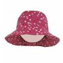 Kidsdecor - Palarie de soare Pink Confetti din bumbac, ajustabila, pentru fetițe cu parul prins in coada - 3