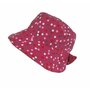 Kidsdecor - Palarie de soare Pink Confetti din bumbac, ajustabila, pentru fetițe cu parul prins in coada - 4