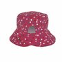 Kidsdecor - Palarie de soare Pink Confetti din bumbac, ajustabila, pentru fetițe cu parul prins in coada - 6
