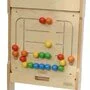 Panou motricitate fina labirint margele colorate, din lemn, +2 ani, Masterkidz - 3