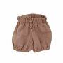 Pantaloni scurti bufanti de vara pentru copii, din muselina, Candy Pink, 12-24 luni - 1