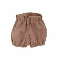 Pantaloni scurti bufanti de vara pentru copii, din muselina, Candy Pink, 12-24 luni