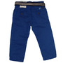 Pantaloni albastri din doc si curea textila (4525), 9 ani / 135 cm - 3