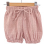Pantaloni bufanti de vara pentru copii, din muselina, Candy Pink, 12-24 luni - 1
