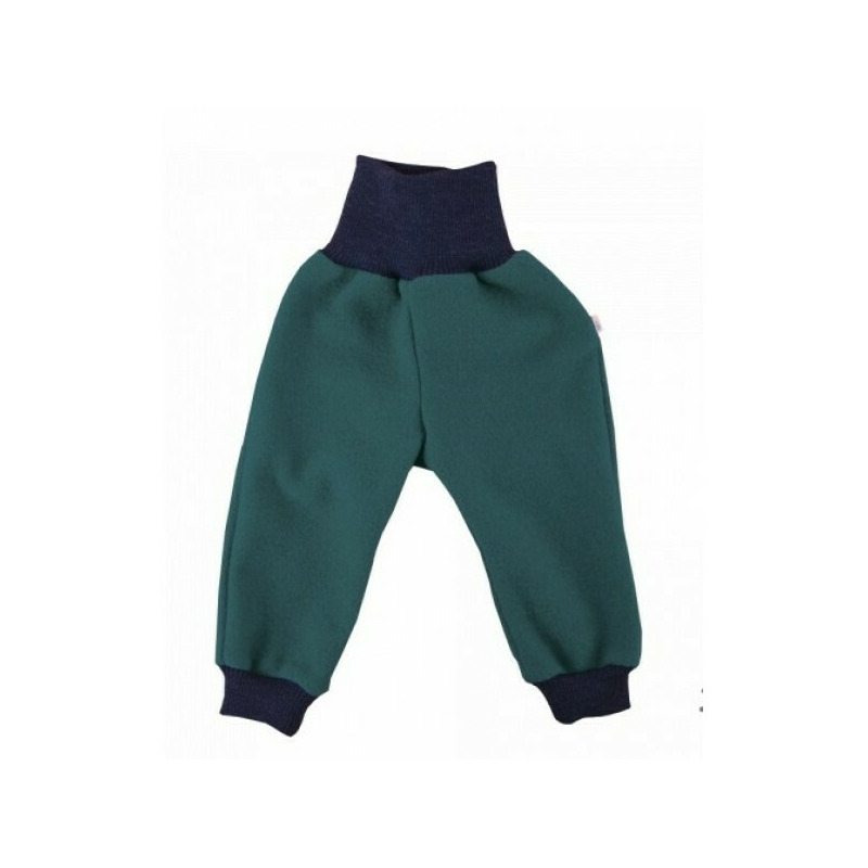 Pantaloni Emerald din lana merinos organica - tumble/boiled wool KbT - Iobio