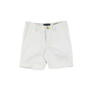 Pantaloni scurti albi din in (3203), 6 ani / 116 cm