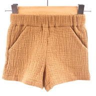 Pantaloni scurti de vara pentru copii, din muselina, Biscuit, 2-3 ani