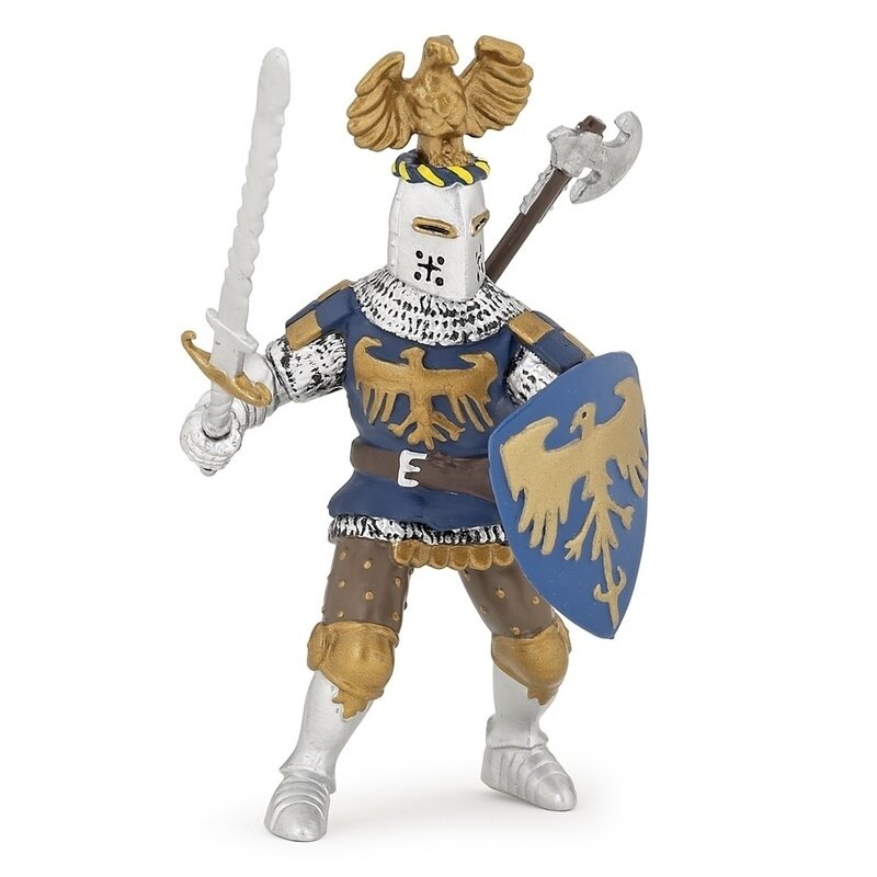 Figurina papo - cavaler albastru cu creasta