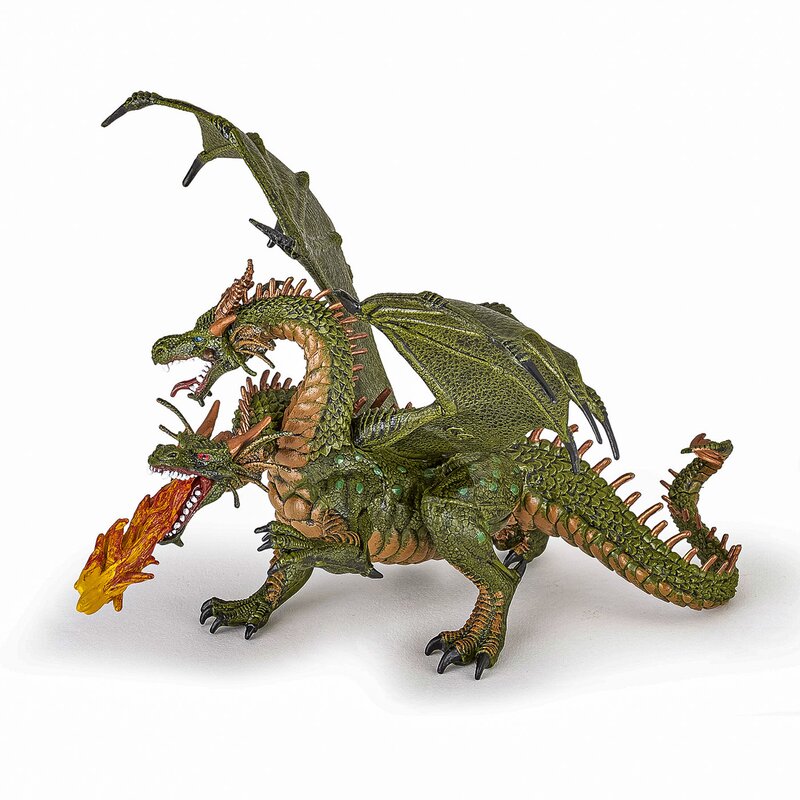 Papo - FIGURINA DRAGON CU 2 CAPETE