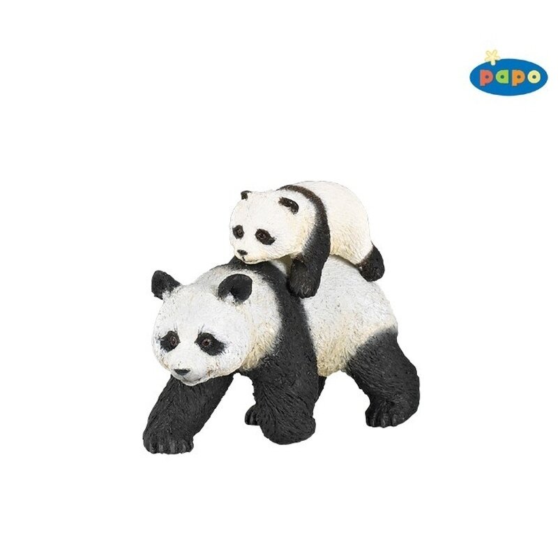 Panda cu pui - Figurina Papo