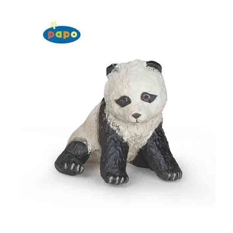 Pui panda sezand - figurina papo