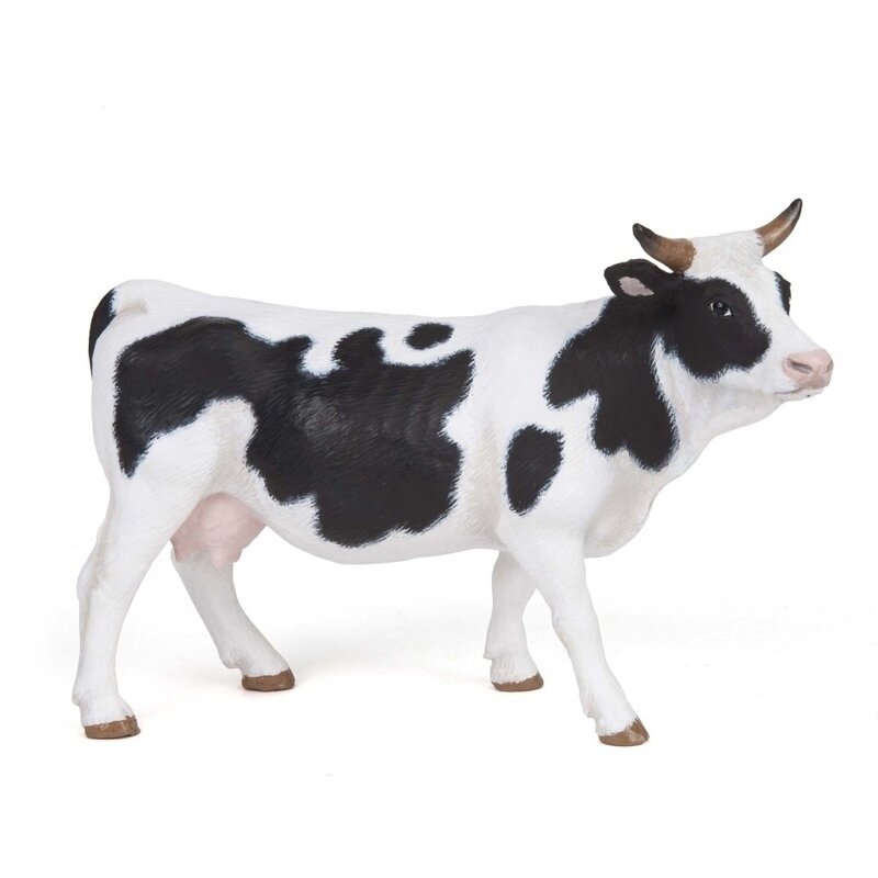 Vaca Piebald Figurina Papo