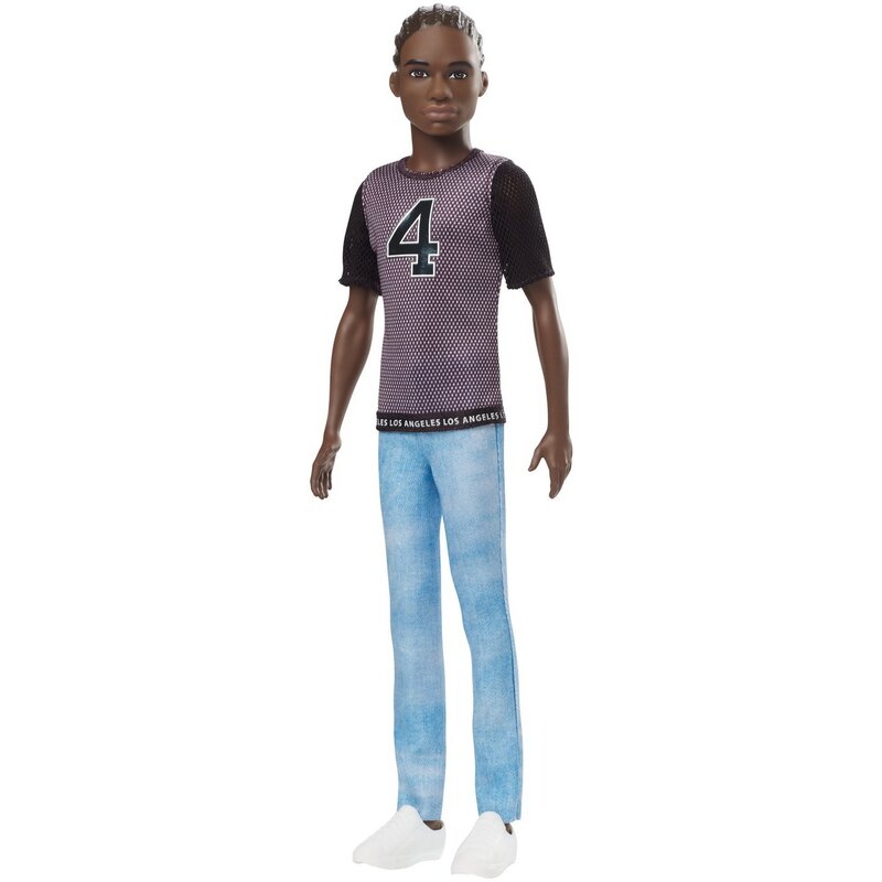 Mattel - papusa ken , fashionistas, afro-american, multicolor