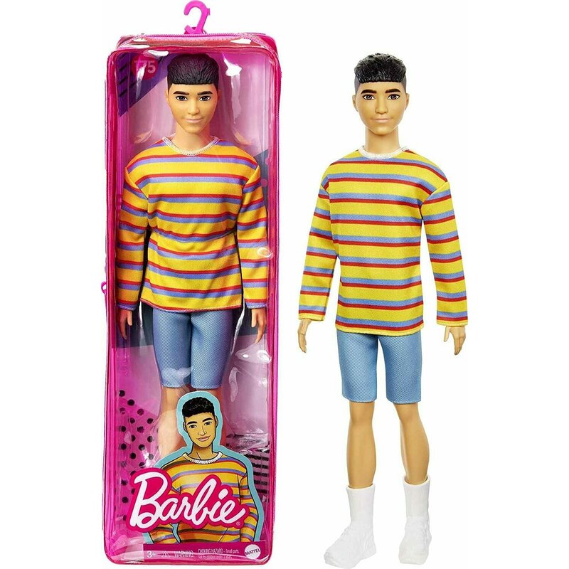 Mattel - papusa barbie fashonista, baiat, cu pulover supradimensionat