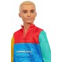 Mattel - Papusa Barbie Fashonista,  Cu bluza de trening, Multicolor - 7