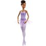 Mattel - Papusa Barbie Balerina,  Creola, Cu costum lila, Multicolor - 3
