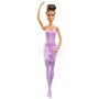 Mattel - Papusa Barbie Balerina,  Satena, Cu costum roz, Multicolor - 3