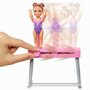 Mattel - Papusa Barbie Cariera , Blonda, Antrenoare de gimnastica - 4