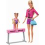 Mattel - Papusa Barbie Cariera , Blonda, Antrenoare de gimnastica - 5