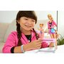 Mattel - Papusa Barbie Cariera , Blonda, Antrenoare de gimnastica - 6