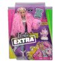 Mattel - Papusa Barbie Fluffy Pinky , Extra style, Multicolor - 3