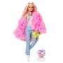 Mattel - Papusa Barbie Fluffy Pinky , Extra style, Multicolor - 1