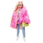 Mattel - Papusa Barbie Fluffy Pinky , Extra style, Multicolor - 2