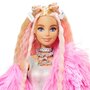 Mattel - Papusa Barbie Fluffy Pinky , Extra style, Multicolor - 9